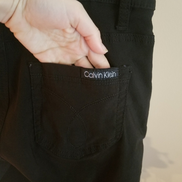 Calvin Klein slacks black straight leg pants - Picture 3 of 3